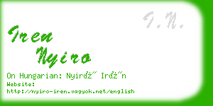 iren nyiro business card